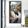 (US Only)Crane Printed Cross Stitch Kit 40x70cm DIY 11CT Thread Art Needlework Home Decor