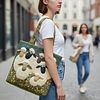 Sheep-themed Quilted Tote Bag by Inlyline