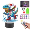 Acryl Weihnachten Dinosaurier doppelseitig - 5d DIY Bastellampe