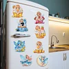 12PCS DIY Diamond Art Refrigerator Sticker Kits for Home Decor (Fairy)