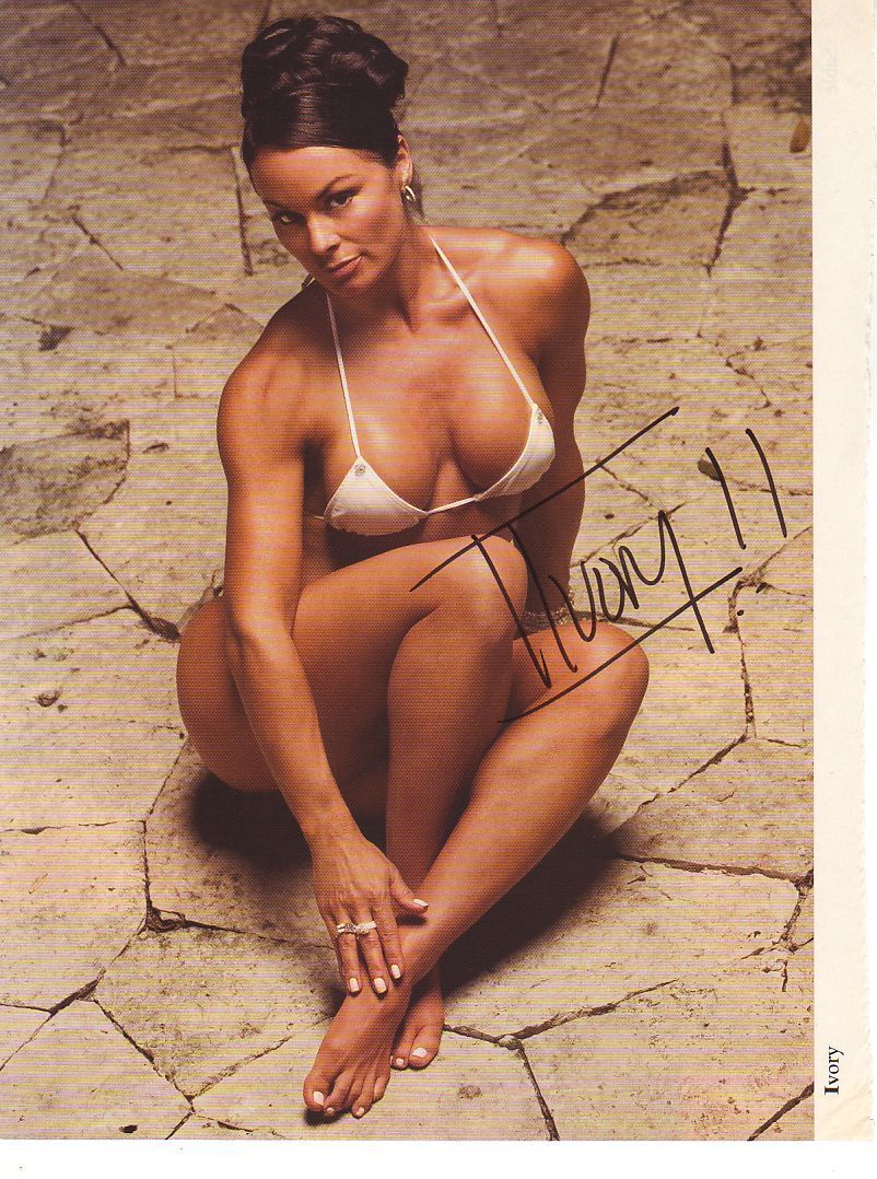 WWE WWF IVORY SEXY AUTOGRAPHED HAND SIGNED 8X10 Photo Poster painting WRESTLING PICTURE