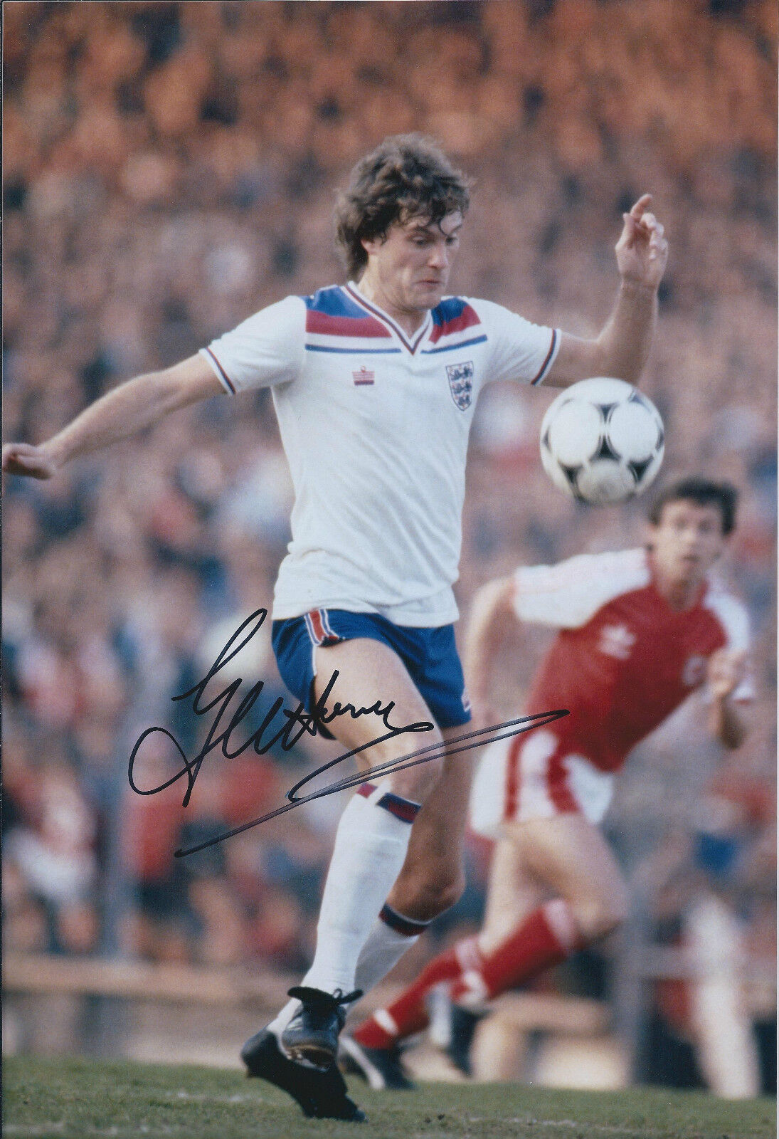 Glenn HODDLE SIGNED Autograph 12x8 Photo Poster painting AFTAL COA British Championship 1982