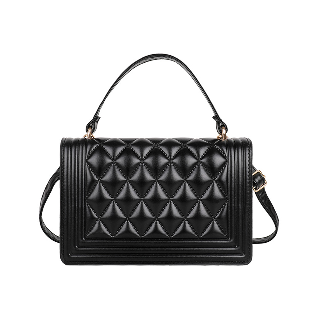 

Lattice Pattern Crossbody Bag PU Leather Flap Shoulder Totes, Style 3, 501 Original