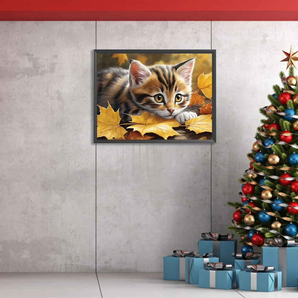 Diamond Painting - Full Square Drill - Cat(Canvas|40*30cm)