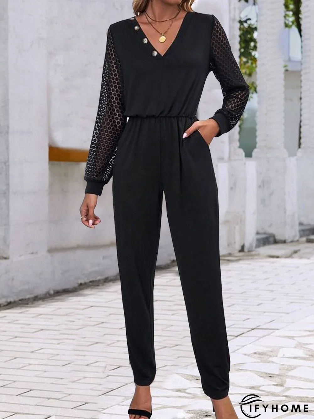 Lace Casual Loose Jumpsuit & Romper | IFYHOME