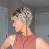 Short Ombre Blonde Pixie Cut Wigs