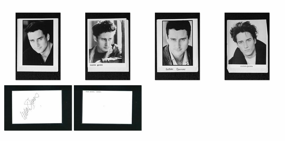 Glenn Quinn - Signed Autograph and Headshot Photo Poster painting set - Angel, Died Young