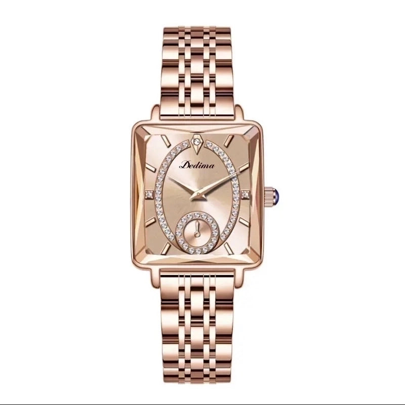 Casual Square Double Side Snaps Quartz Women’s Watches