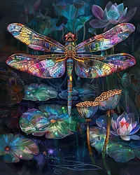 Prism Dragonfly - Diamond Painting