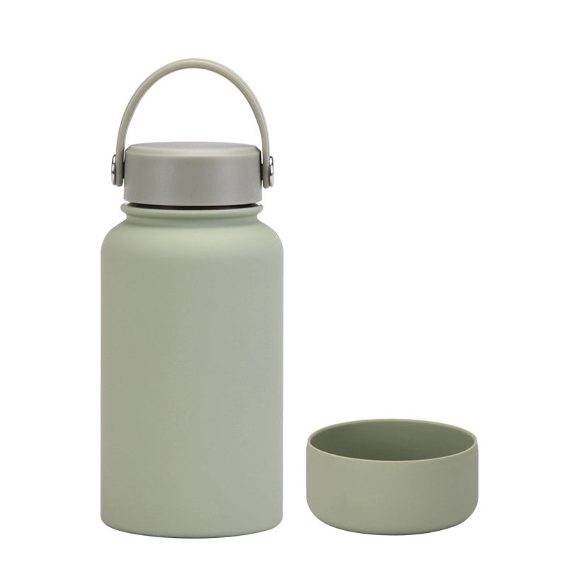 Casual Solid Color Stainless Steel Silica Gel Water Bottles 1 Piece