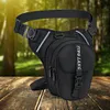 Motorcycle Drop Leg Bag Hip Bum Motorcycle Bag for Cycling Riding (Black)