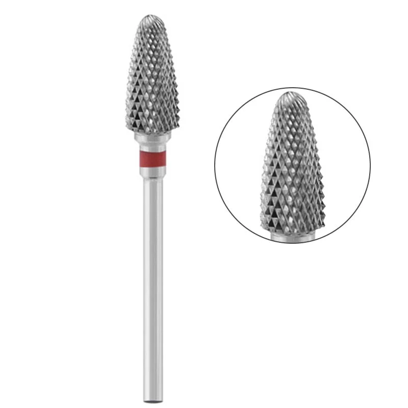 1 Pc Nail Drill Bit Multi-size Silver Manicure Nail Art Tool Electric Manicure Machine Device-Nail Inspo