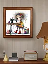 (US Only)Paint By Numbers Kit On Canvas DIY Oil Art Girl Picture Home Wall Decor40x40cm