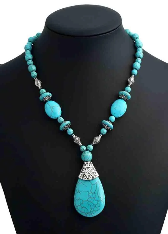 Bohemian Turquoise Necklace
