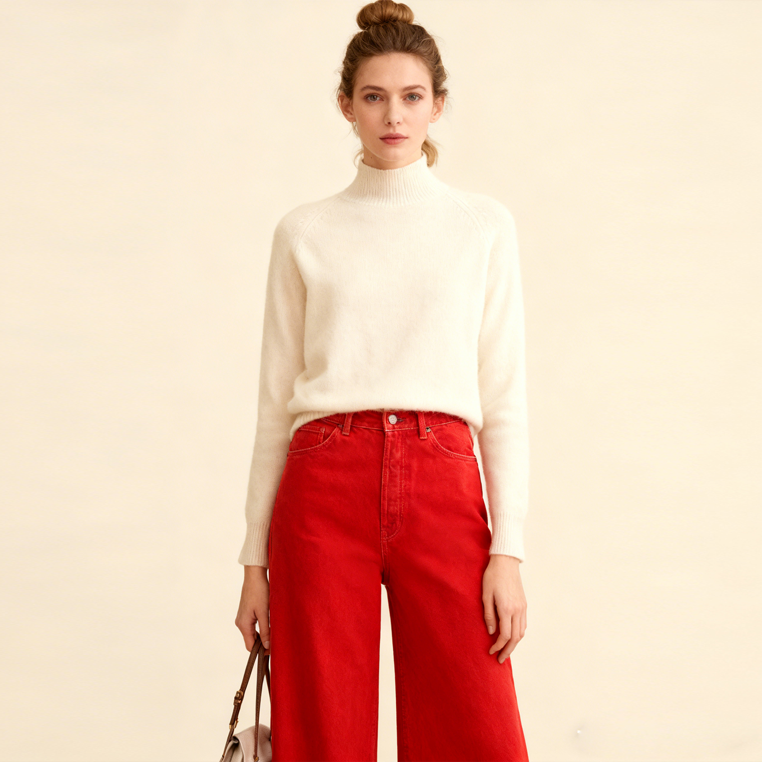 Simple Style Warm Women's Cashmere Sweater REAL SILK LIFE