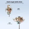 Mobile Phone Folding Selfie Stick 360° Rotatable Mobile Phone Holder Handheld Anti-Shake Stabilizer Portable Bluetooth Photo Travel Video Vlog Shooting Stand