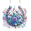 (US Local)Acrylic Special Shape Flowers Horseshoe 5D DIY Diamond Painting Dots Pendant