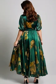 green emerald velvet dress Talisea Plus Size Green Dresses Curvy Women Wedding Guest Fall semi Formal  Long Sleeve Summer Holiday Spring midi Dress at Amazon Women's Clothing  store