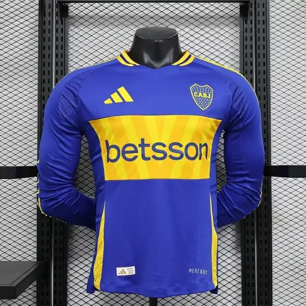 24-25 Player Edition Boca Juniors Home Long Sleeve Football Jersey