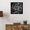 DIY Pearl Painting Vortex for Home Wall Decor with Frame(30*30cm)