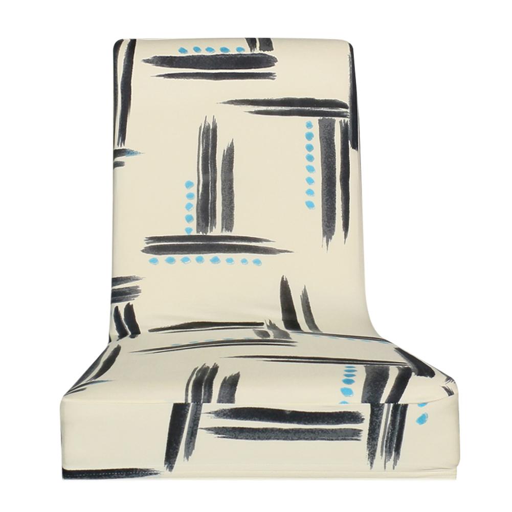 

1pc Graffiti Printed Stretch Chair Cover Hotel Banquet Elastic Seat Covers, 501 Original