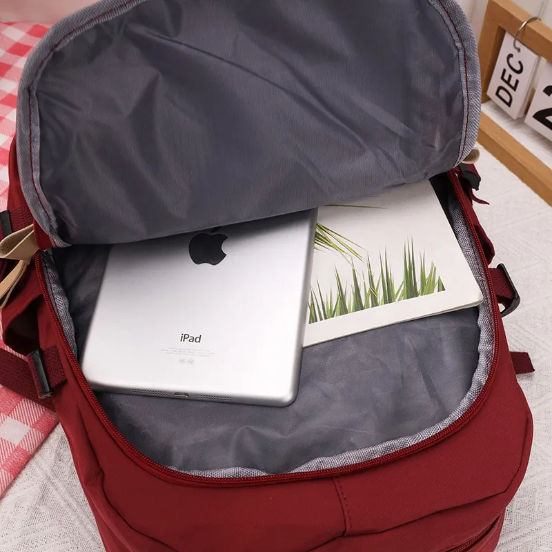 Vintage Label Large Capacity Student Backpack