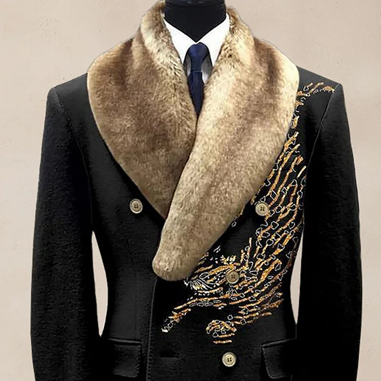 Men's Autumn & Winter Elegant Warm Long Coat-inspireuse