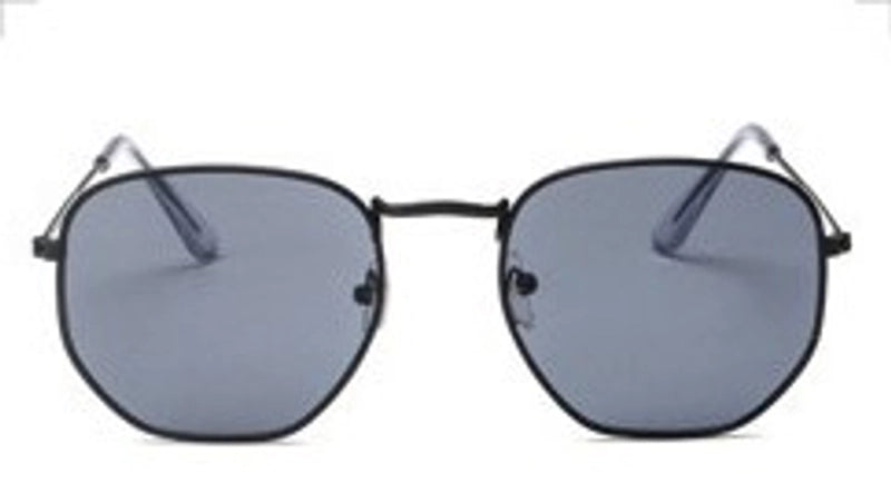 Fashion Solid Color Resin Polygon Full Frame Women’s Sunglasses