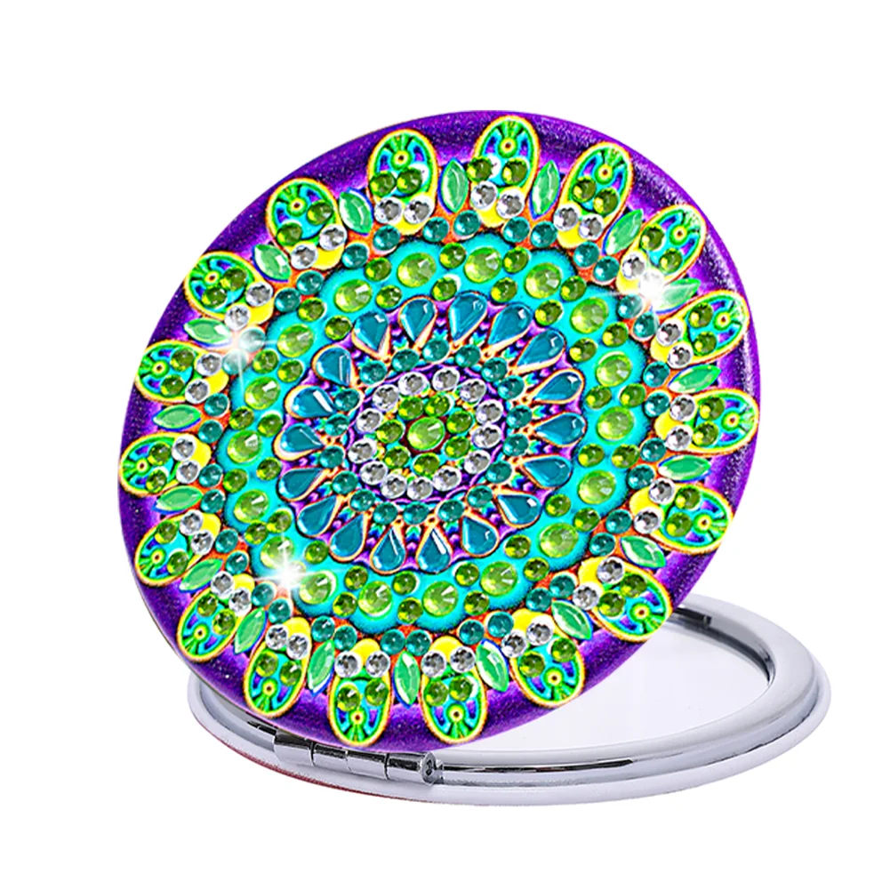 DIY Diamond Art Mosaic Makeup Mirror Paint by Number Kits Mandala