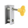 Door Window Lock Restrictor Adjustable Garage Frame Lock Alloy for Kids Pet Home