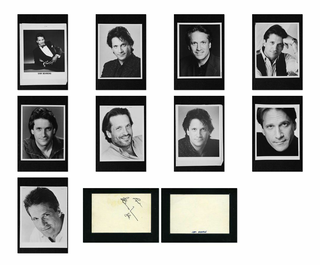 Sam Behrens - Signed Autograph and Headshot Photo Poster painting set - Young & the Restless