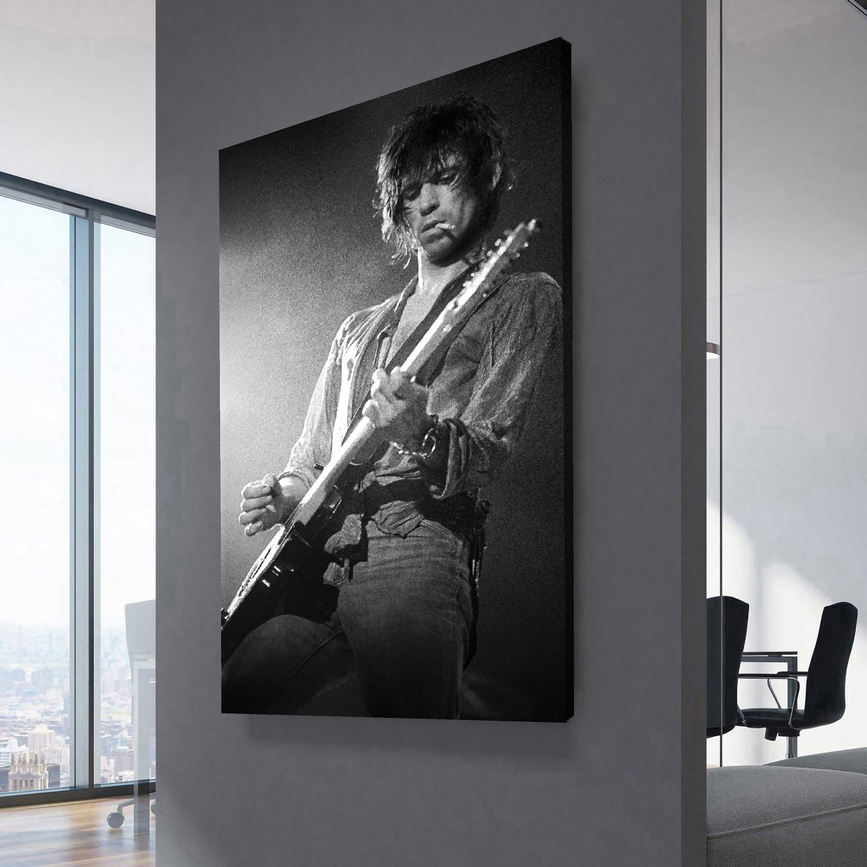 The Rolling Stones Guitarist Keith Richards Canvas Wall Art 
