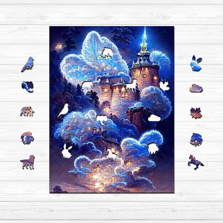 Ericpuzzle™ Ericpuzzle™Legendary Sky Castle Wooden Jigsaw Puzzle