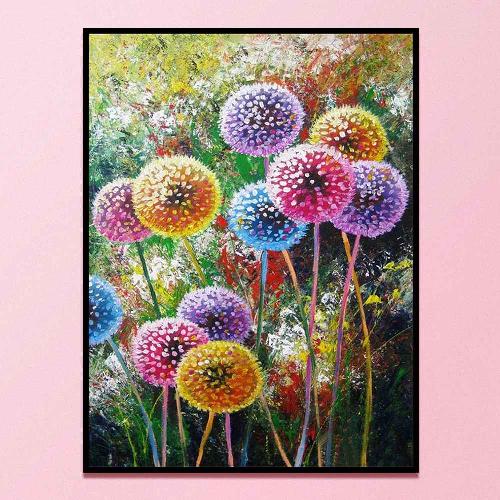 Full Counted Cross Stitch 11CT - Colorful Dandelion(30*40cm)