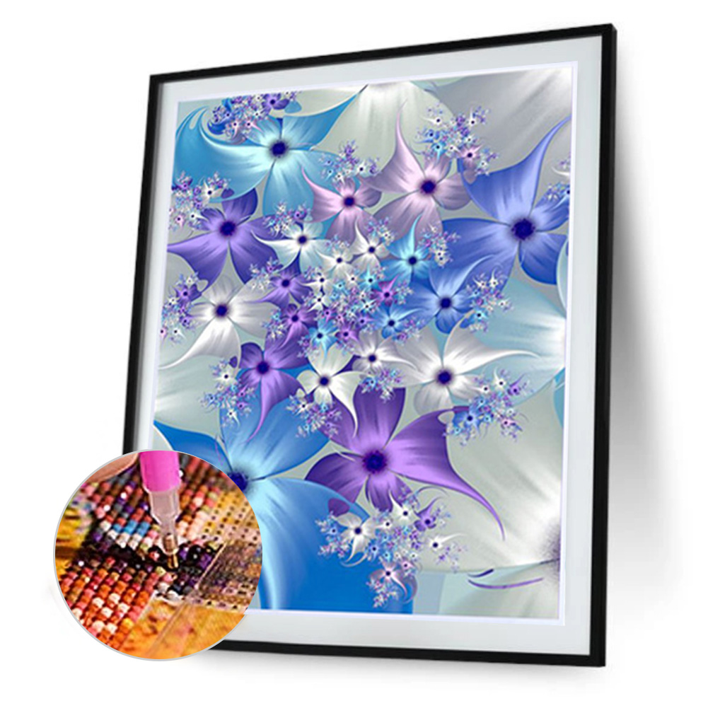 

(Multi-Size) Art Flower - Round/Square Drill Diamond Painting - 40*30CM, Square diamond 40*50cm, 501 Original