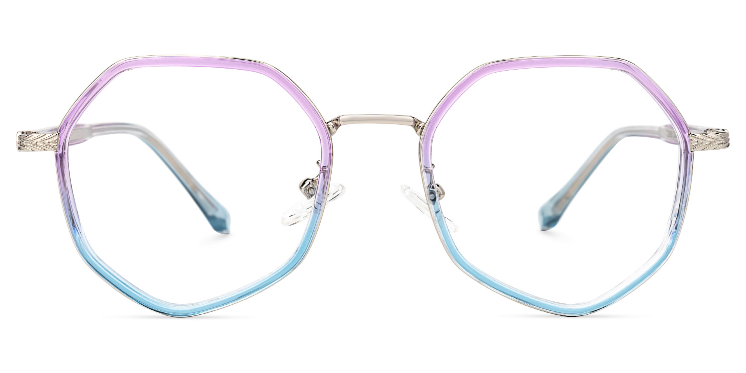 Randa Lila-Blau Geometrisch Brille Lila-Blau