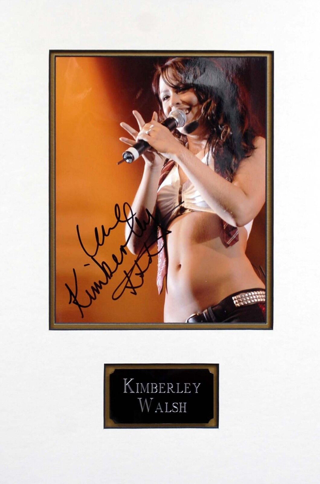 Kimberley WALSH Signed & Mounted 10x8 Photo Poster painting AFTAL COA Girls Aloud Singer