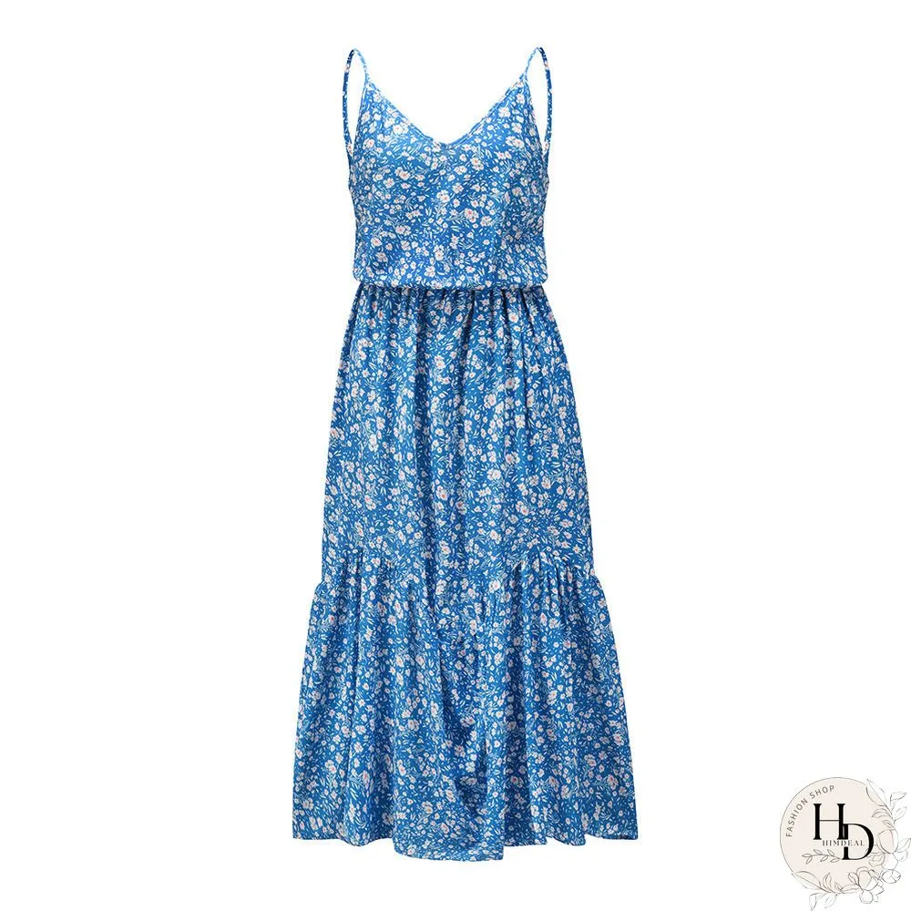 Spaghetti Strap Mini Swing Dress