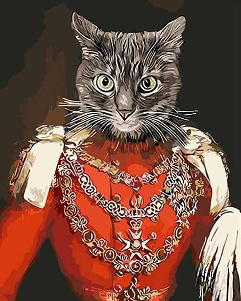 

The Prince Cat – Paint By Numbers - 40*50CM, 501 Original