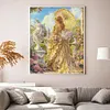 Girl Holding An Umbrella-11CT Stamped Cross Stitch 45*55cm/17.72*21.65in tapestrymarket