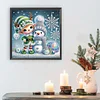 Diamond Painting - Partial Special Shaped Drill - Winter Snowman(Canvas|30*30cm)