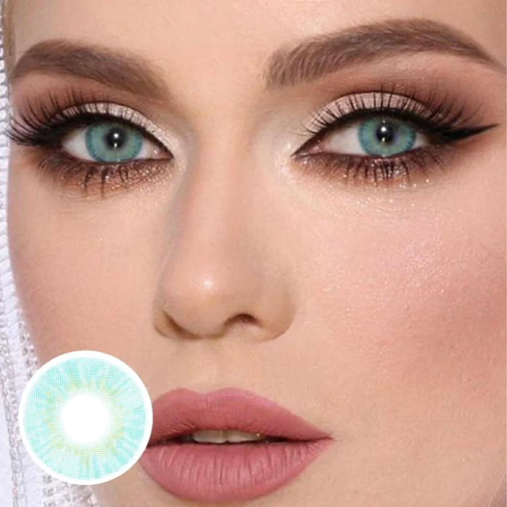 Cherry Blue Natural Contact Lenses Daily Wearing Comfortably 14.2mm