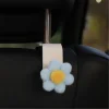 Plaid Floral Car Backseat Hanger Hooks for Bags and Purse