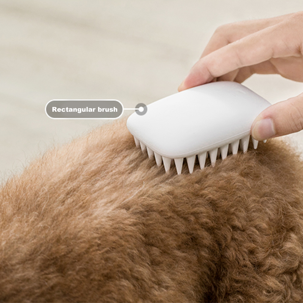 

Pet Silicone Brush Rubber Bristles Grooming Massage Hair Removal Brush Comb, 501 Original