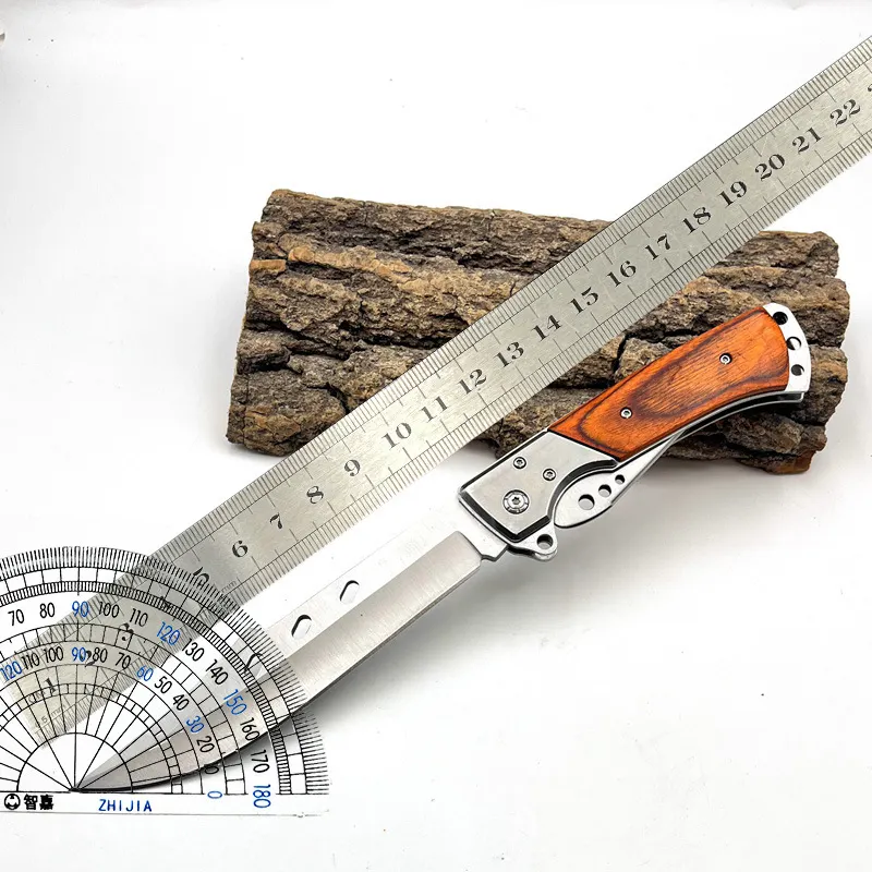 Yangjiang Outdoor Folding Knife Portable Self-Defense Knife Car Survival Knife Camping Tactical Colored Wood Mountaineering Dovetail Knife Wholesale