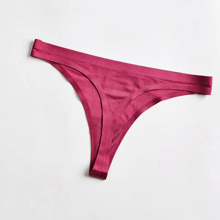 Billionm Thongs Panties Women Briefs Nylon Ultra-thin G-string Soft Lingerie Female Underwear Ice Silk Briefs Plus Size 3XL 4XL