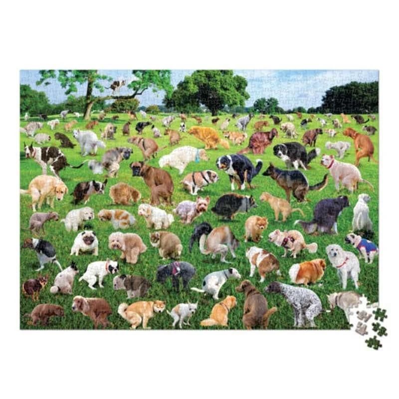 🐶🐾Pooping Dog Jigsaw Puzzle 1000 Piece