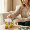 (24cm)Diamond Art Tissue Box DIY PU Napkin Cover for Home(best grandma ever)