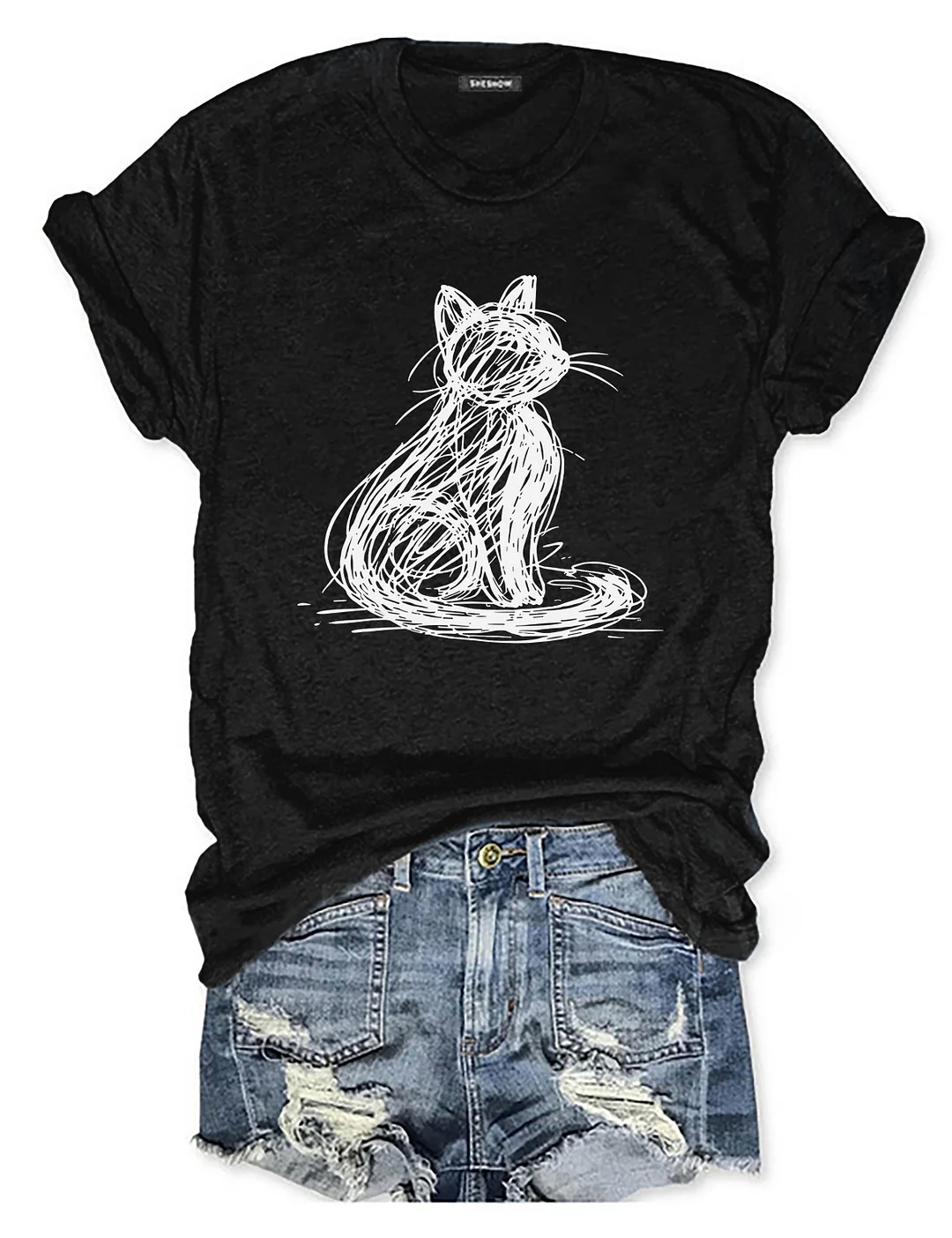 Abstract Cat T-shirt