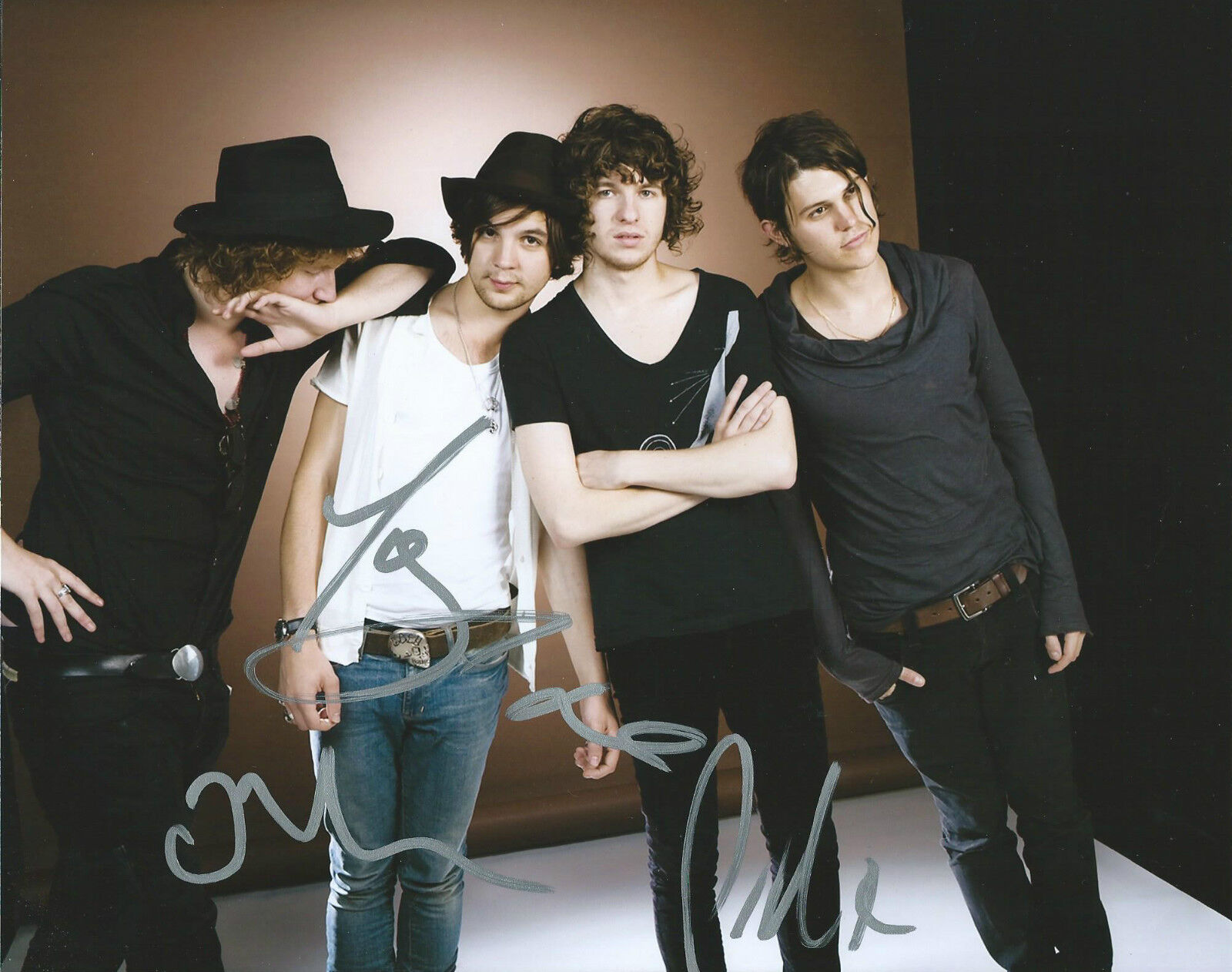 **GFA British Rock Band *THE KOOKS* Signed 8x10 Photo Poster painting K1 COA**